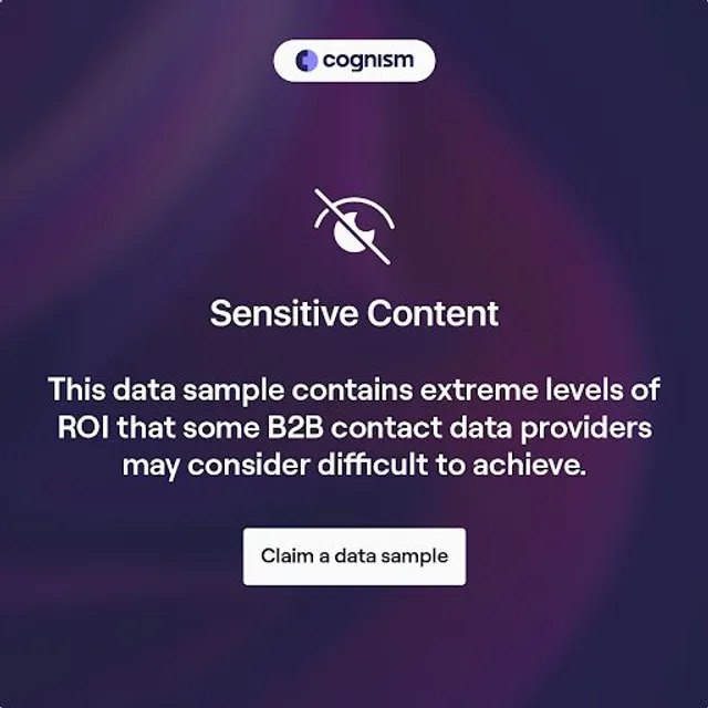 Ad example from Cognism