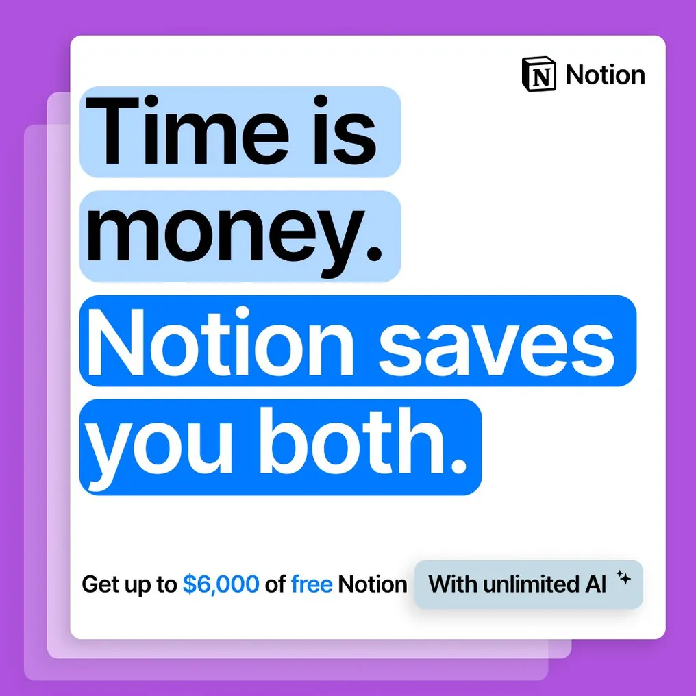 Consolidate your tech stack with Notion. Try Notion Plus with AI for Free.